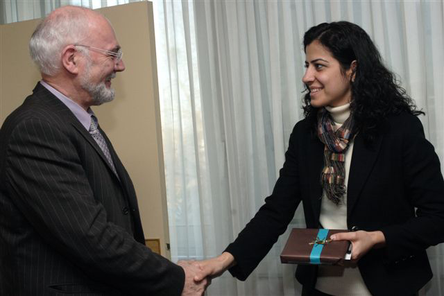 Jean-Louis Tourenne, Président du Conseil général d'Ille-et-Vilaine et Ayla Akat Ata, avocate à Diyarbakir et Députée de Batman, le 25 janvier 2008 - Photo (c) Gaël Le Ny